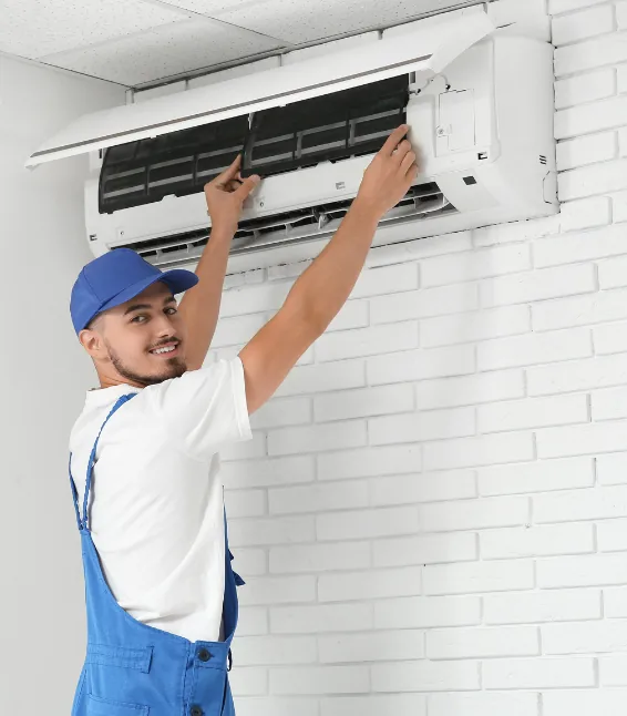 Air conditioner installation for a residential split system