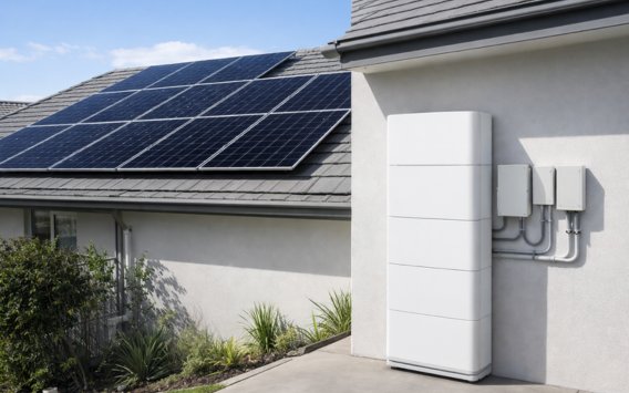 Complete solar battery installation showing wall mounting, DC wiring, protection devices, and system commissioning – Ares Energy & Electricals