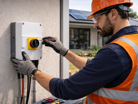 DC isolator safety upgrade for a residential solar system