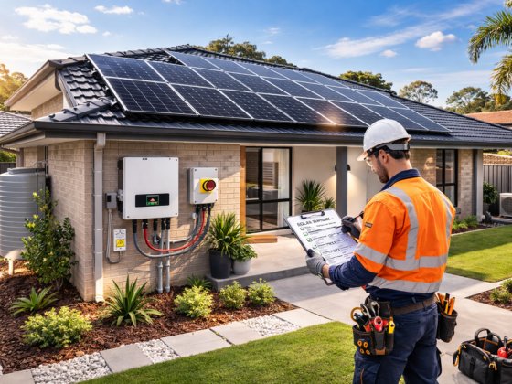 Rooftop solar maintenance and system health check inspection by certified technician – Ares Energy & Electricals