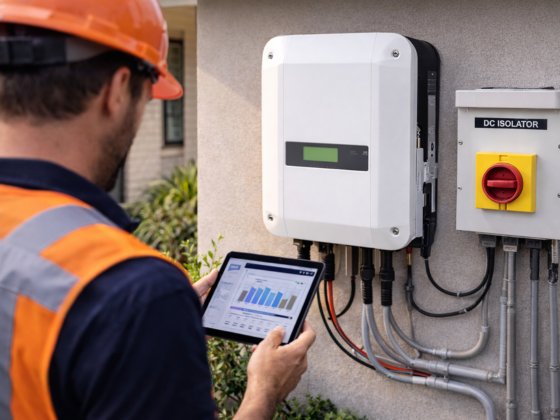 Solar inverter selection and wall-mount installation by licensed solar electrician – Ares Energy & Electricals